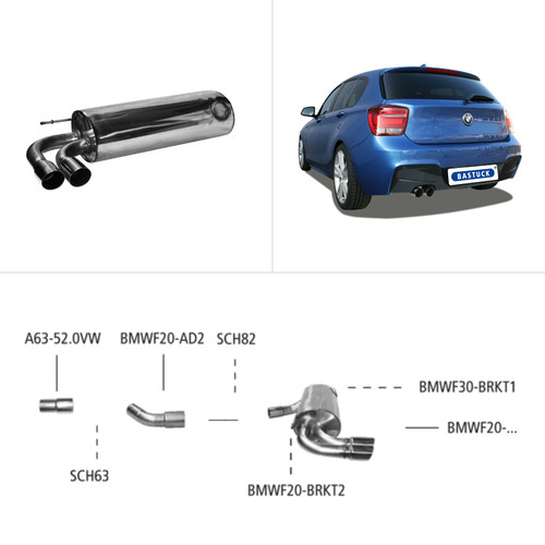 Bastuck sportauspuff bmw 1er - -,