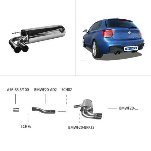 Bastuck sportauspuff bmw 1er - bastuck,